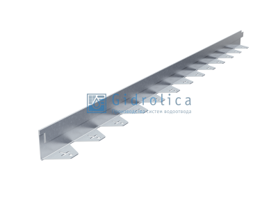 Бордюр Gidrolica Line Steel (Лайн Стил) L-образный из оцинкованной стали 1200х60х45х1,5мм