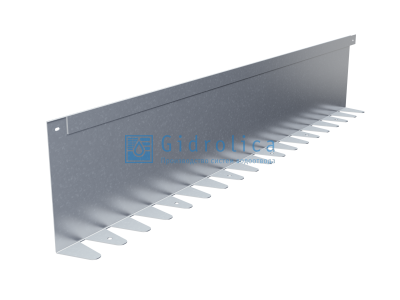Бордюр Gidrolica Line Steel (Лайн Стил) L-образный из оцинкованной стали 1200х220х70х1,5мм