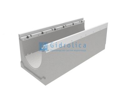 Лоток водоотводный бетонный коробчатый(СО-150мм), с оцинкованной насадкой КU 100.24,8 (15).39(32,5) - BGZ-V, № 30-0 Лоток водоотводный бетонный коробчатый(СО-150мм), с оцинкованной насадкой КU 100.24,8 (15).39(32,5) - BGZ-V, № 30-0