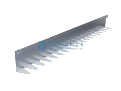 Бордюр Gidrolica Line Steel (Лайн Стил) L-образный из оцинкованной стали 1200х120х70х1,5мм