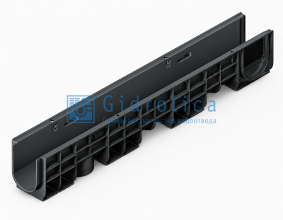 Лоток водоотводный Gidrolica Standart (Стандарт) ЛВ-10.14,5.16,5 - пластиковый