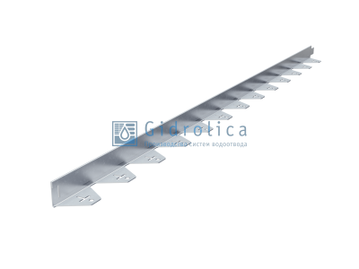 Бордюр Gidrolica Line Steel (Лайн Стил) L-образный из оцинкованной стали 1200х40х45х1,5мм