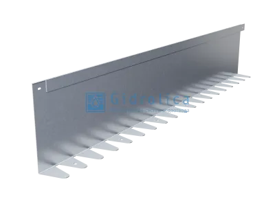 Бордюр Gidrolica Line Steel (Лайн Стил) L-образный из оцинкованной стали 1200х220х70х1,5мм