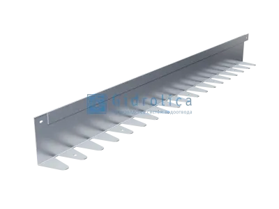 Бордюр Gidrolica Line Steel (Лайн Стил) L-образный из оцинкованной стали 1200х120х70х1,5мм