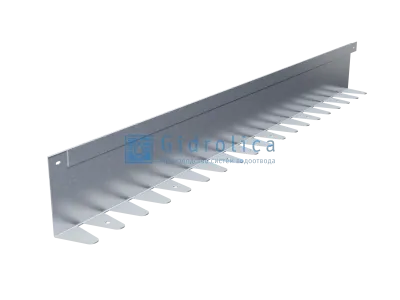 Бордюр Gidrolica Line Steel (Лайн Стил) L-образный из оцинкованной стали 1200х140х70х1,5мм